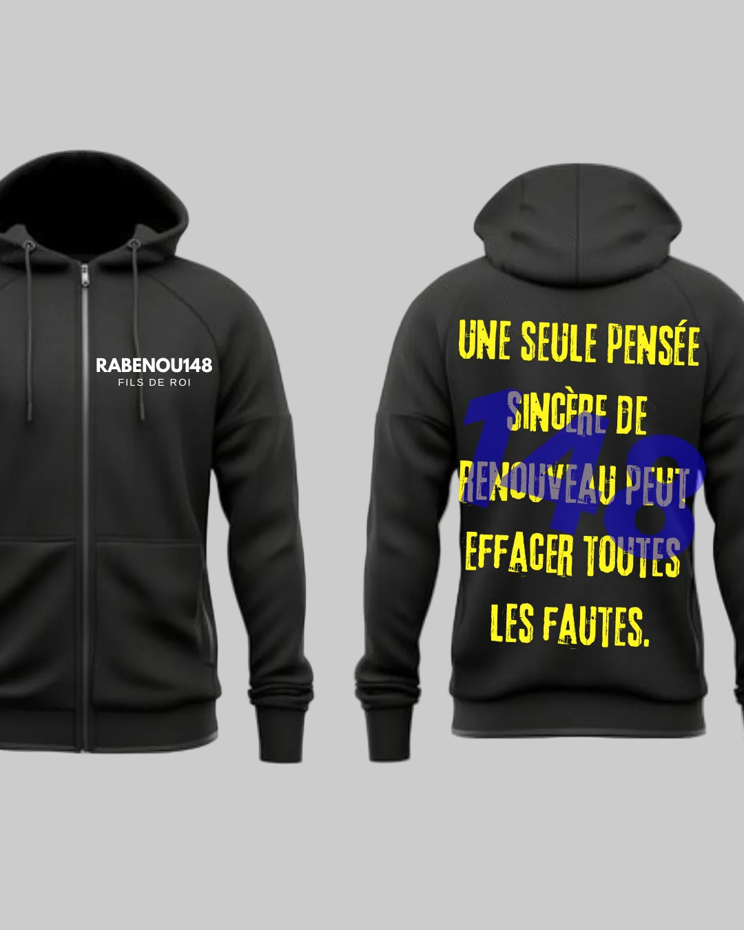 Gilet BLACK STREETWEAR PERSONALISABLE AU CHOIX (TOUTES COULEURS)