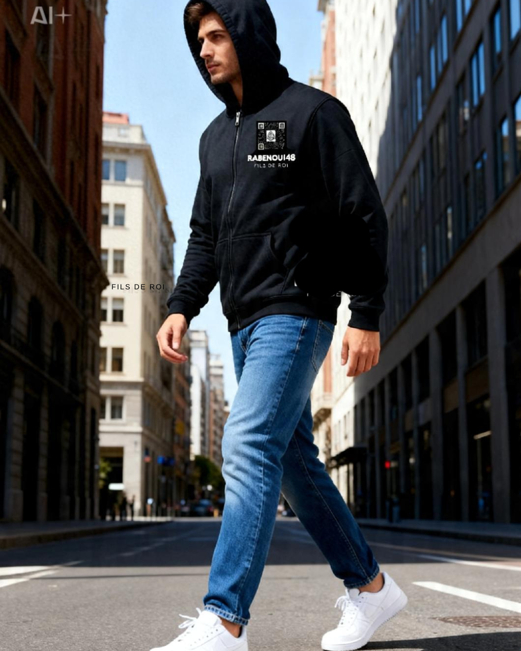 Gilet Personnalisé / Phrase de Rabbi Nahman dans le dos