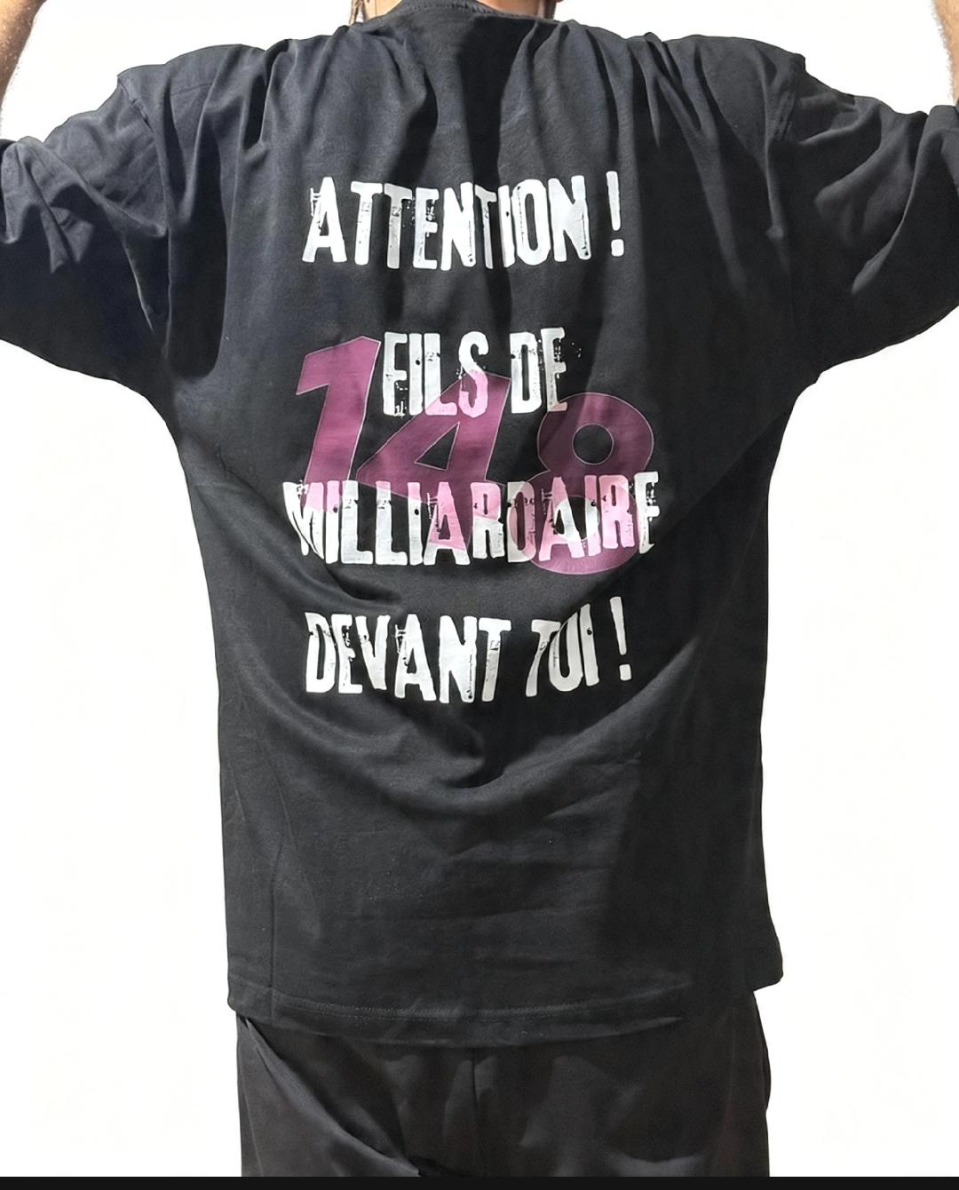 T-shirt Oversize Personalisé / Phrase de Rabbi Nahman dans le dos