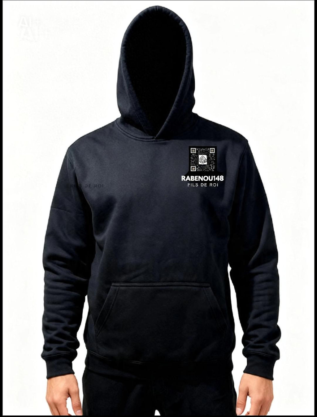 Sweat personalisé / Phrase de Rabbi Nahman dans le dos